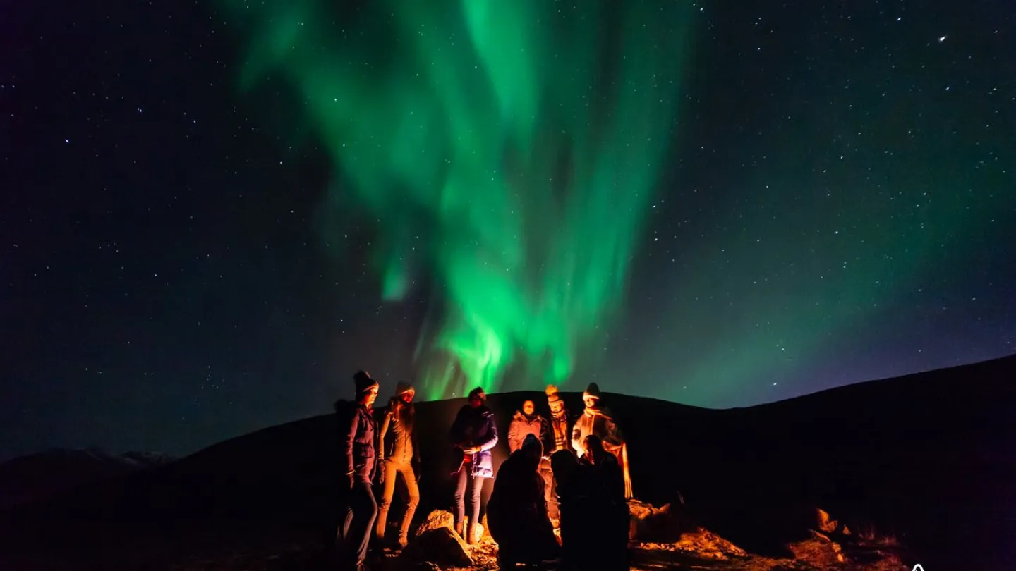 best arctic cover photo - camp fire